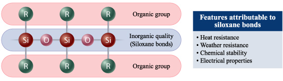 Features attributable to siloxane bonds