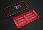Special silicone rubber glued to the back panel of the case